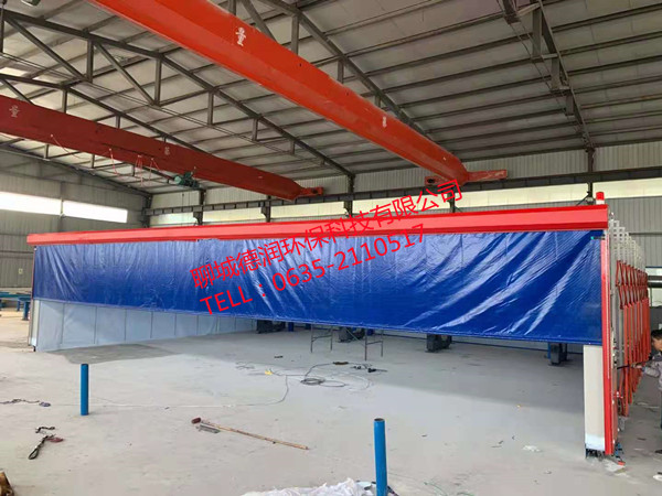 公司承建聊城昊越镁林物资有限公司伸缩房建设